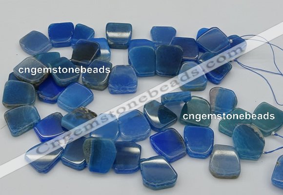 CTD341 Top drilled 15*20mm - 25*30mm freeform agate beads