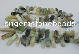 CTD3518 Top drilled 10*20mm - 12*40mm sticks amazonite beads