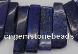 CTD352 Top drilled 10*28mm - 10*50mm wand lapis lazuli beads