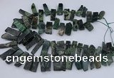 CTD3521 Top drilled 10*20mm - 12*40mm sticks kambaba jasper beads