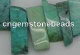 CTD355 Top drilled 10*28mm - 10*50mm wand Russian amazonite beads