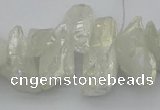 CTD3553 Top drilled 10*20mm - 12*30mm sticks plated quartz beads