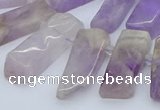 CTD3587 Top drilled 10*20mm - 12*40mm sticks lavender amethyst beads