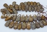 CTD3597 Top drilled 10*22mm - 20*45mm freeform opal gemstone beads