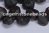 CTD3605 Top drilled 10*14mm - 13*18mm nuggets garnet beads