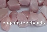 CTD3606 Top drilled 10*14mm - 13*18mm nuggets Chinese pink opal beads