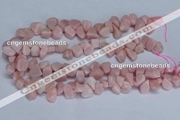 CTD3606 Top drilled 10*14mm - 13*18mm nuggets Chinese pink opal beads