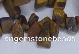 CTD3616 Top drilled 10*14mm - 13*18mm nuggets yellow tiger eye beads