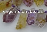 CTD3623 Top drilled 9*18mm - 16*30mm faceted nuggets ametrine beads