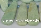 CTD3648 Top drilled 10*20mm - 15*45mm freeform amazonite beads