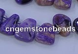 CTD3652 Top drilled 10*14mm - 15*20mm freeform charoite beads