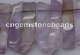 CTD366 Top drilled 10*25mm - 10*45mm wand amethyst beads