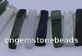 CTD3695 Top drilled 6*15mm - 8*35mm sticks jade beads wholesale