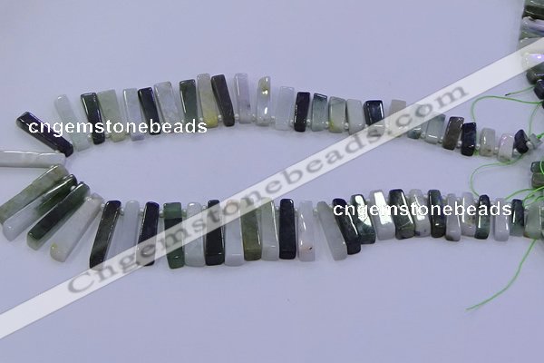 CTD3695 Top drilled 6*15mm - 8*35mm sticks jade beads wholesale