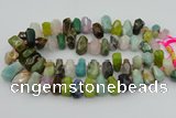 CTD3700 Top drilled 10*15mm - 15*25mm faceted nuggets mixed gemstone beads