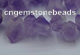 CTD3705 Top drilled 5*8mm - 15*20mm faceted nuggets amethyst beads