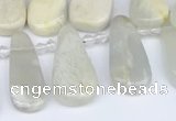 CTD3714 Top drilled 10*20mm - 15*45mm freeform moonstone beads