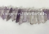 CTD3722 Top drilled 8*20mm - 10*50mm sticks light amethyst beads