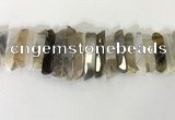 CTD3731 Top drilled 8*20mm - 10*50mm sticks agate gemstone beads