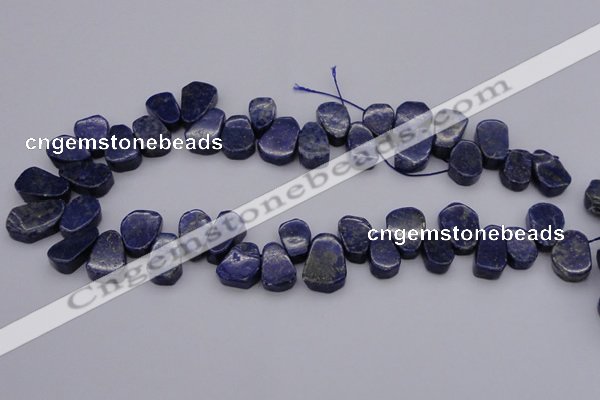 CTD377 Top drilled 10*14mm - 15*20mm freeform lapis lzuli beads