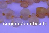 CTD3852 Top drilled 12*13mm - 13*15mm freeform citrine beads