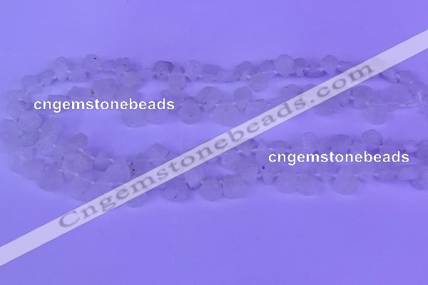 CTD3855 Top drilled 6*8mm - 10*12mm freeform moonstone beads