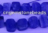 CTD3885 Top drilled 8*10mm - 10*14mm freeform blue kyanite beads