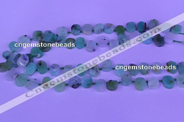 CTD3894 Top drilled 10*12mm - 10*14mm freeform Australia chrysoprase beads