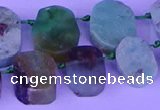 CTD3895 Top drilled 12*16mm - 13*18mm freeform Australia chrysoprase beads