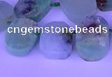 CTD3896 Top drilled 12*16mm - 13*18mm freeform Australia chrysoprase beads