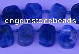 CTD3897 Top drilled 10*14mm - 13*18mm freeform apatite beads