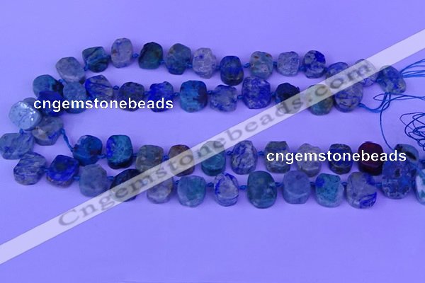 CTD3898 Top drilled 10*14mm - 13*18mm freeform chrysocolla beads