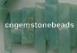 CTD390 Top drilled 10*20mm - 12*50mm wand amazonite beads