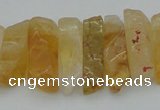 CTD393 Top drilled 6*15mm - 10*35mm wand citrine gemstone beads