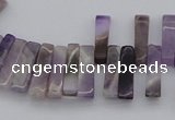 CTD400 Top drilled 4*15mm - 6*20mm sticks amethyst gemstone beads