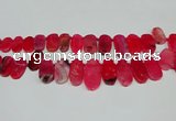 CTD4005 Top drilled 14*22mm - 22*42mm freeform agate gemstone beads