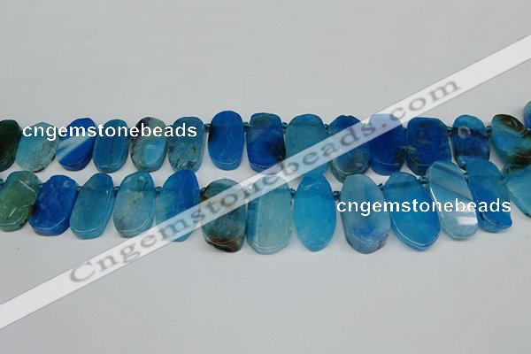 CTD4006 Top drilled 14*22mm - 22*42mm freeform agate gemstone beads