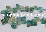 CTD4015 Top drilled 18*25mm - 25*35mm freeform agate beads