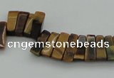 CTD402 Top drilled 4*15mm - 6*20mm sticks yellow tiger eye beads