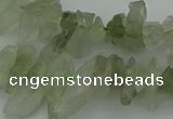 CTD411 Top drilled 6*15mm - 8*25mm nuggets green quartz beads