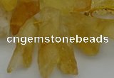 CTD417 Top drilled 10*20mm - 15*35mm nuggets citrine gemstone beads