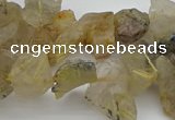 CTD428 Top drilled 8*12mm - 13*18mm nuggets golden rutilated quartz beads