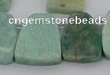 CTD446 Top drilled 20*25mm - 25*28mm freeform amazonite beads