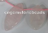 CTD47 Top drilled 12*23mm – 18*50mm marquise rose quartz beads