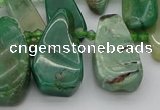 CTD493 Top drilled 10*22mm - 15*45mm freeform African jade beads