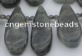 CTD495 Top drilled 10*22mm - 15*45mm freeform labradorite beads