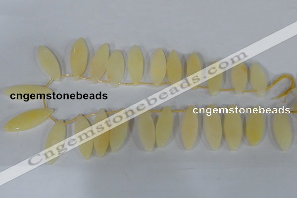 CTD50 Top drilled 11*35mm – 13*45mm marquise pink aventurine beads