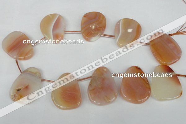 CTD503 Top drilled 25*35mm - 30*40mm freeform agate beads