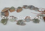 CTD512 Top drilled 25*30mm - 35*40mm freeform agate beads