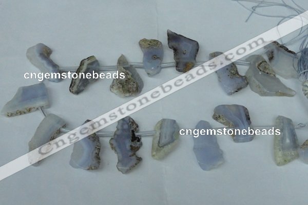 CTD519 Top drilled 15*25mm - 25*38mm freeform agate beads